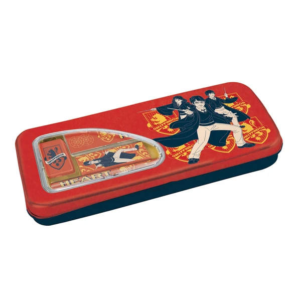 METAL FILLED PENCIL CASE RED HARRY POTTER