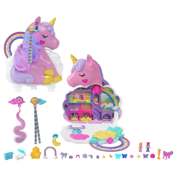 POLLY POCKET MINI BEAUTY SALON UNICORN
