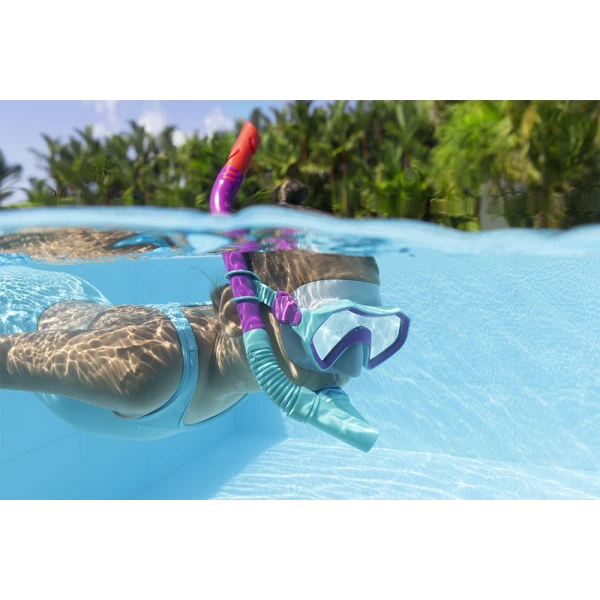 BESTWAY SET MASK WITH SNORKEL & FINS PINK