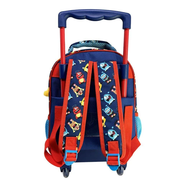 MUST TEAM PRESCHOOL TROLLEY BACKPACK 27X10X31 cm WITH 2 COMPARTMENTS - MONSTER