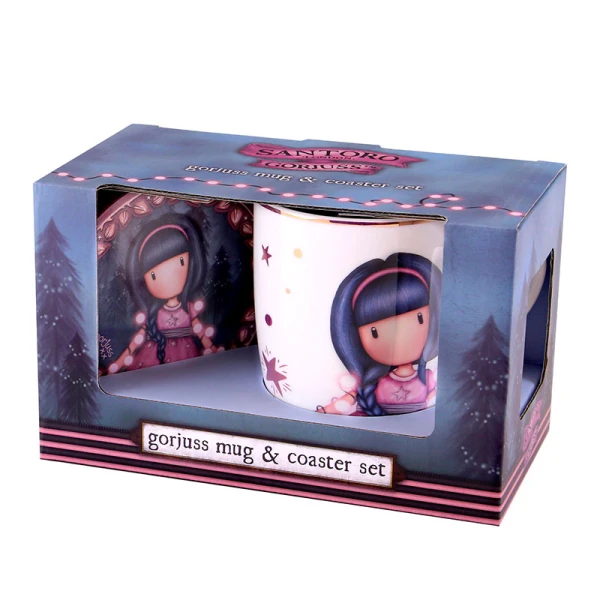 GORJUSS SANTORO ΣΕΤ ΚΟΥΠΑ ΚΑΙ ΣΟΥΒΕΡ FAIRY DUSK (PINK DRESS)