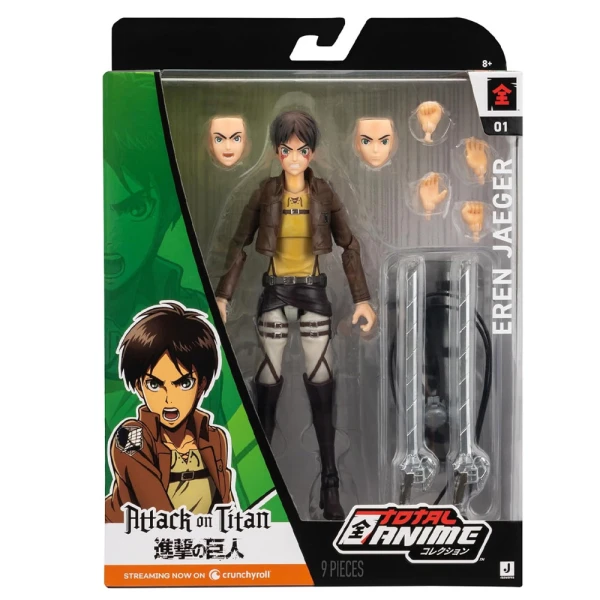 TOTAL ANIME - ΦΙΓΟΥΡΑ ΔΡΑΣΗΣ 16εκ. ΜΕ ΑΞΕΣΟΥΑΡ W1 EREN JAEGER