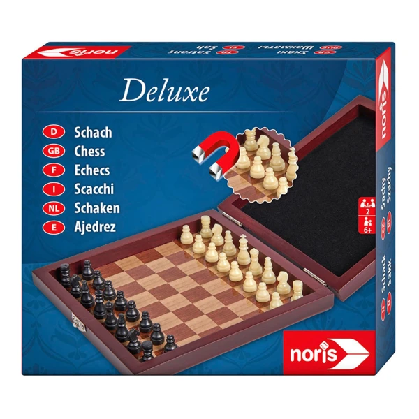 DELUXE MAGNETIC CHESS IN WOODEN BOX