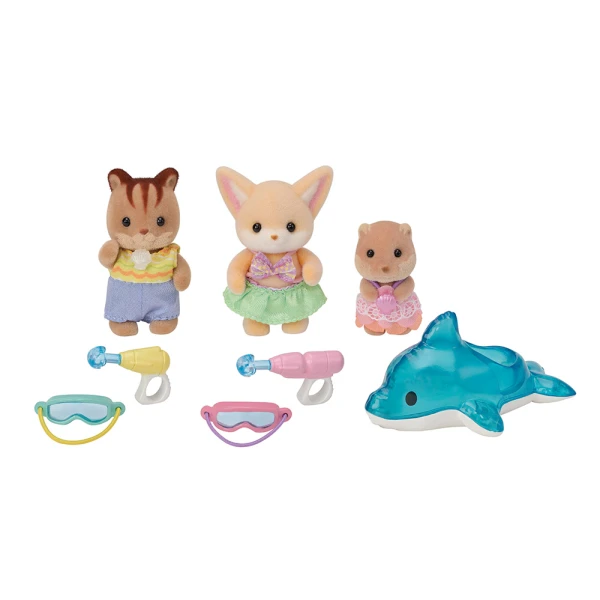 THE SYLVANIAN FAMILIES NURSERY FRIENDS POOL FUN TRIO