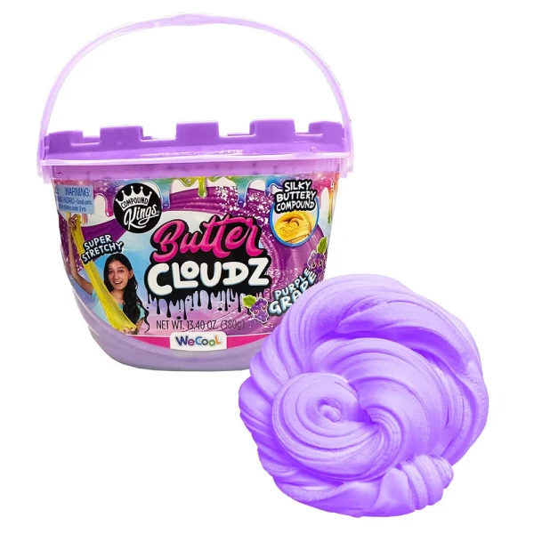 FLUFFY BUTTER CLOUDZ SLIME 380gr WITH SCENT GRAPE