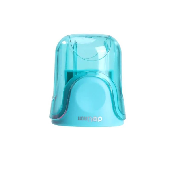 DELI PLASTIC DOUBLE SHARPENER U-TOUCH - 3 COLOURS