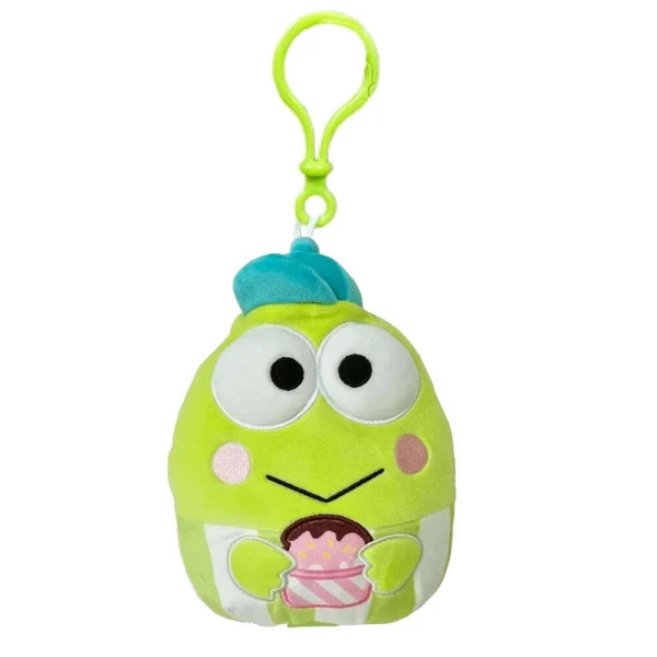 SQUISHMALLOWS SANRIO PLUSH KEYCHAIN 9 cm. FOOD TRUCK TREATS - KEROPPI