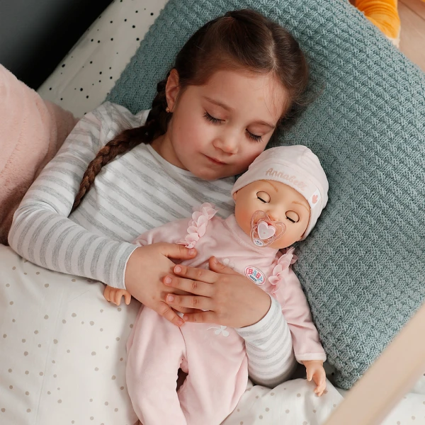 ZAPF CREATION BABY BORN INTERACTIVE DOLL ANNABELL 43 cm WITH ACCESSORIES
