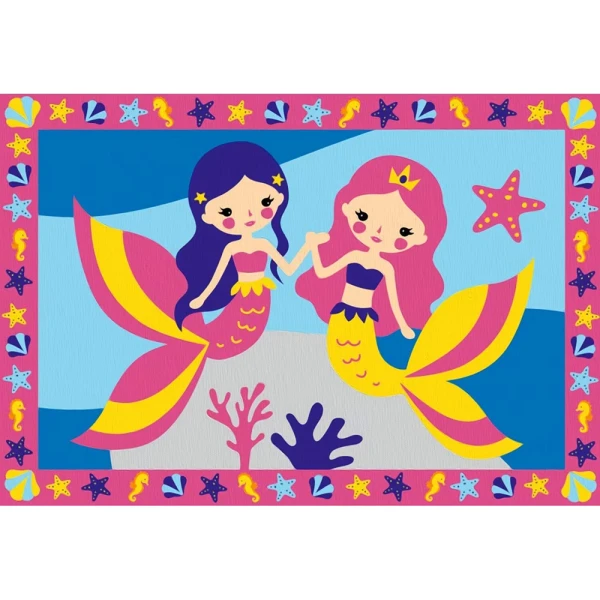 RAVENSBURGER PAINTING BY NUMBERS CREART JUNIOR MERMAIDS