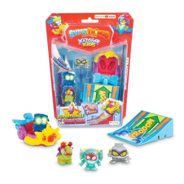 SUPERTHINGS ΜΙΚΡΟΠΛΑΣΜΑΤΑ KAZOOM KIDS BLISTER 4 ΦΙΓΟΥΡΕΣ ΜΕ ΑΞΕΣΟΥΑΡ ΓΙΑ 3+ ΧΡΟΝΩΝ