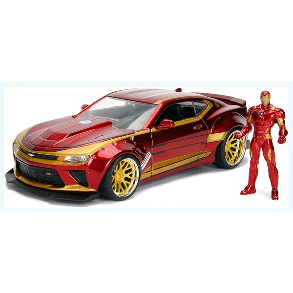 DIE-CAST CAR - MARVEL IRON MAN 2016 CHEVY CAMARO SS 1:24