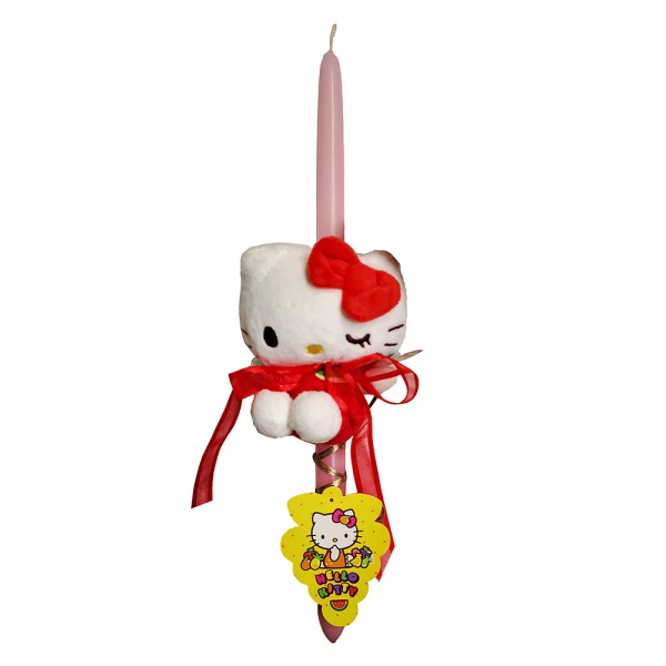 EASTER CANDLE - HELLO KITTY PLUSH 12 CM. SCENTED - 4 DESIGNS