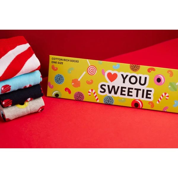 BOXT SOCKS UNISEX ΚΑΛΤΣΕΣ Νο 39-44 LOVE YOU SWEETIE