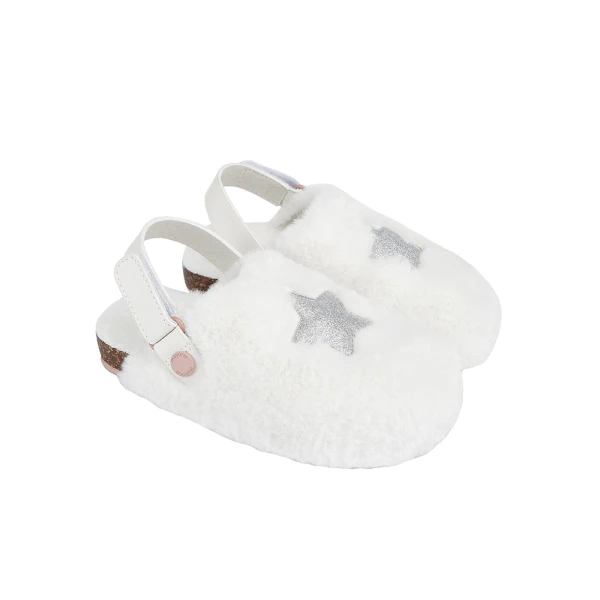 MAYORAL GLITTER STAR SLIPPER WHITE