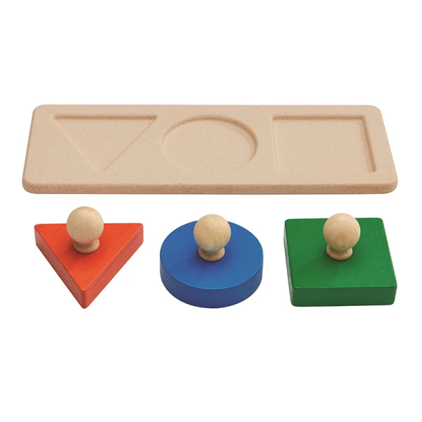 PLAN TOYS WOODEN PUZZLE WITH SHAPES