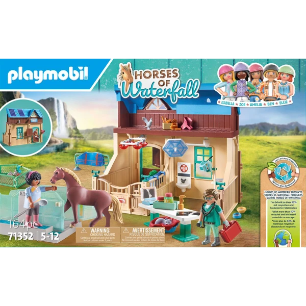 PLAYMOBIL HORSES OF THE WATERFALL RIDING THERAPY AND VETERINARY PRACTICE