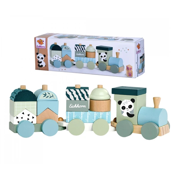 EICHHORN WOODEN TRAIN 16 pcs