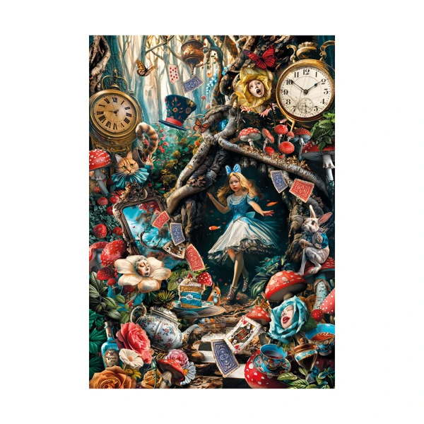 CLEMENTONI PUZZLE H.Q. A DAY IN WONDERLAND 1000 pcs 