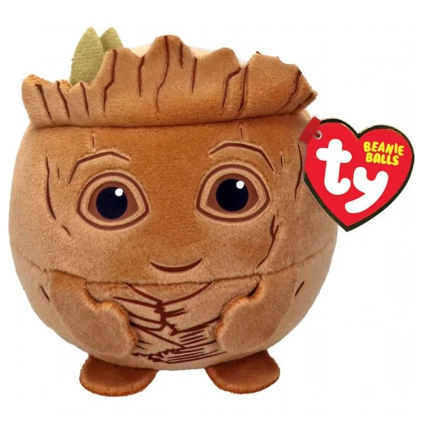 TY BEANIE BALLS FLUFFY MARVEL GROOT