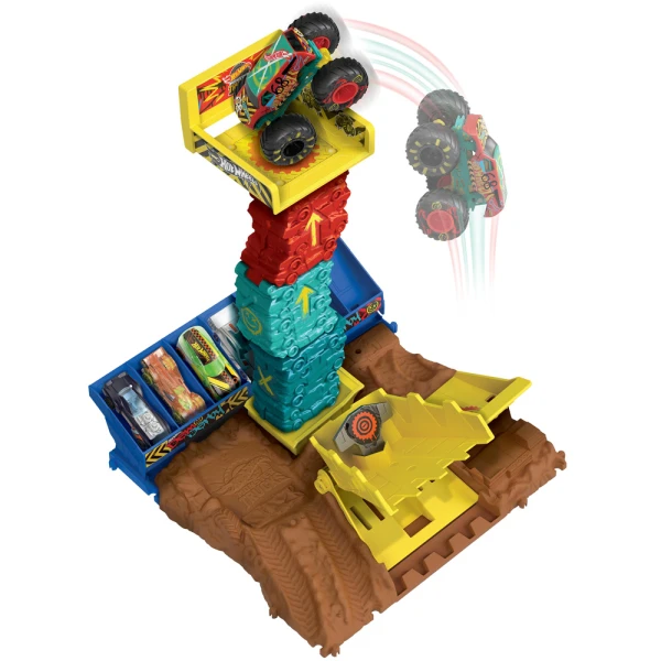 HOT WHEELS MT ARENA WORLD MEDIUM SETS - DEMO DERBY CAR JUMP CHALLENGE