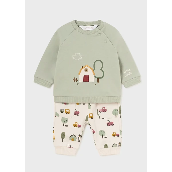 MAYORAL SET COTTON 4 PIECES GREEN