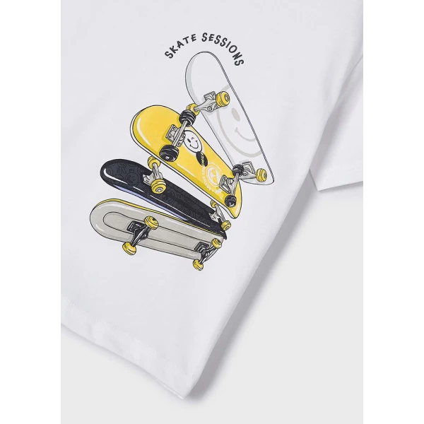 MAYORAL SHORT SLEEVES BLOUSE SKATE WHITE