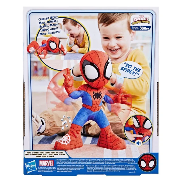 SPIDEY AND HIS AMAZING FRIENDS INTERACTIVE PLUSH DANCE N CRAWL SPIDEY