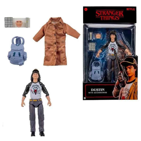 STRANGER THINGS ΑΡΘΡΩΤΗ ΦΙΓΟΥΡΑ COLLECTOR 15εκ. ΜΕ ΑΞΕΣΟΥΑΡ - DUSTIN