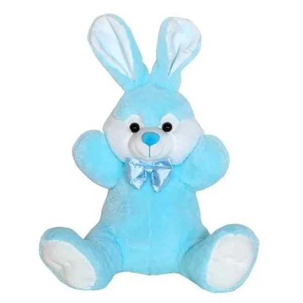 PLUSH SITTING BUNNY 35 cm BLUE