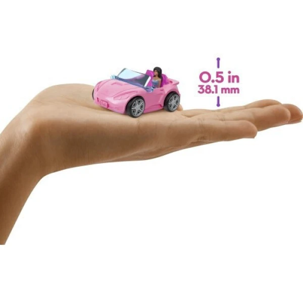BARBIE MINI BARBIELAND DOLL WITH CONVERTIBLE CAR