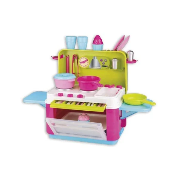 COLOURED KITCHEN WITH ACCESSORIES