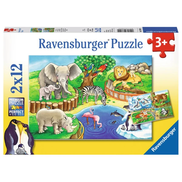 RAVENSBURGER ΠΑΖΛ 2X12 τεμ. ΖΩΟΛΟΓΙΚΟΣ ΚΗΠΟΣ