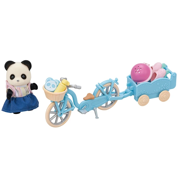 THE SYLVANIAN FAMILIES CYCLE AND SKATE SET PANDA GIRL 5652