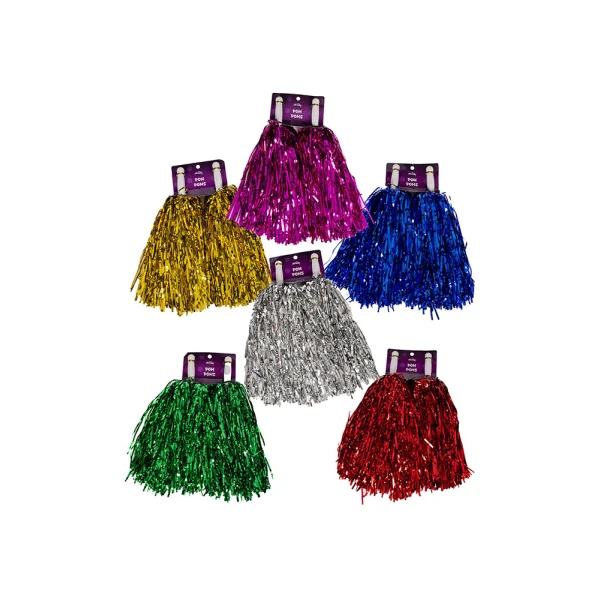 CARNIVAL SET POM POMS 2 pcs - 6 COLOURS