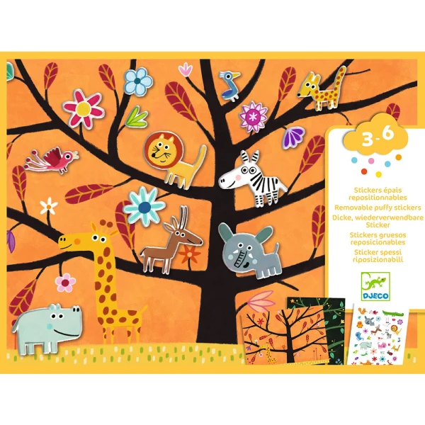 DJECO I CREATE STICKERS SAVANNA