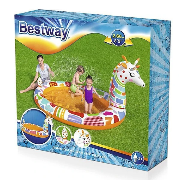 BESTWAY GROOVY GIRAFFE SPRAYER POOL 266X157X127 cm