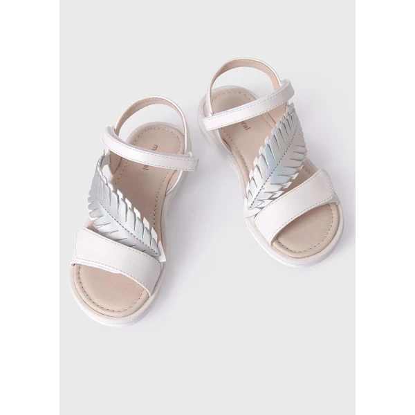 SANDALS LEAF PLATINUM BLOND