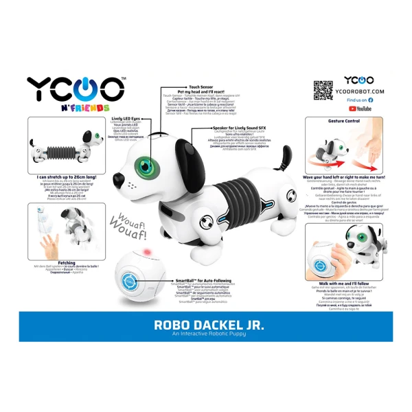 SILVERLIT YCOO ROBO DACKEL JUNIOR ΤΗΛΕΚΑΤΕΥΘΥΝΟΜΕΝΟ ΡΟΜΠΟΤ ΣΚΥΛΑΚΙ ΓΙΑ 5+ ΧΡΟΝΩΝ