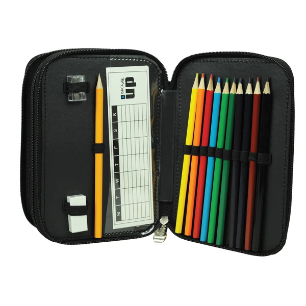BACK ME UP DOUBLE FILLED  PENCIL CASE BEAR