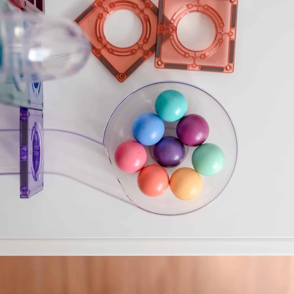 CONNETIX MAGNETIC TILES PASTEL BALL RUN PACK 106 pcs