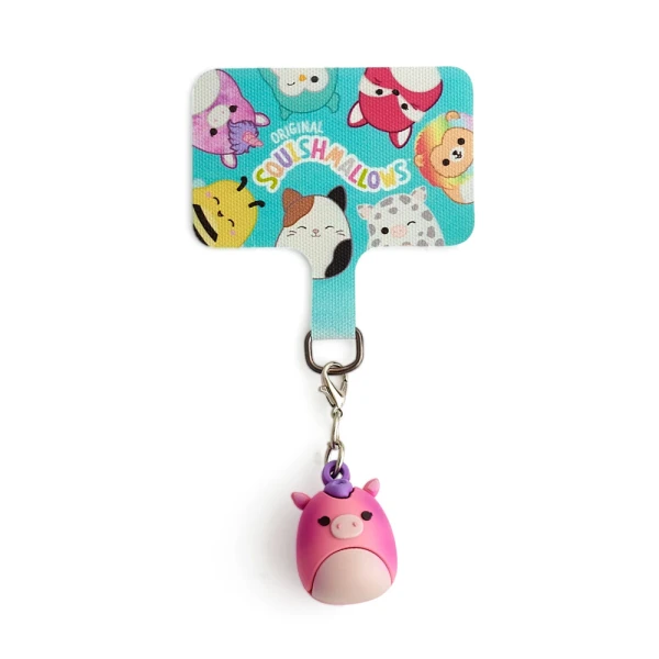 SQUISHMALLOWS UNIVERSAL MOBILE CHARM WITH CONNECTION PAD - LOLA THE UNICORN