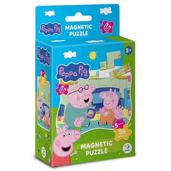 ΜΑΓΝΗΤΙΚA ΠΑΖΛ PEPPA PIG COZY EVENING & WALK WITH FRIENDS