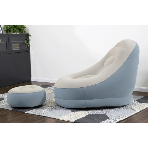 BESTWAY INFLATABLE 121X100X86 cm COMFORT CRUISER LOUNGE LIGHT BLUE