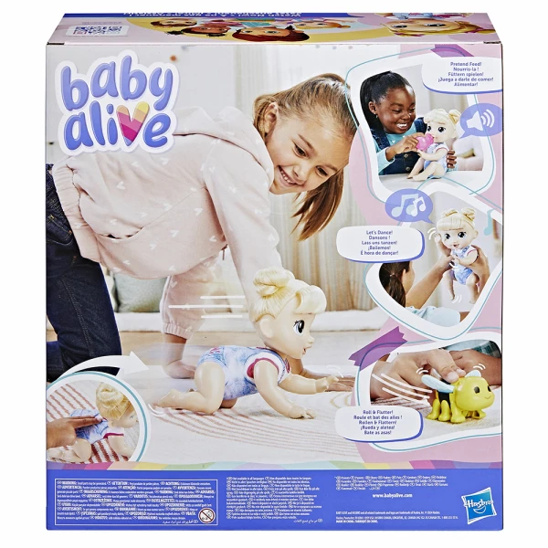 BABY ALIVE ΚΟΥΚΛΑ CRAWL \'N PLAY - HARPER HUGS