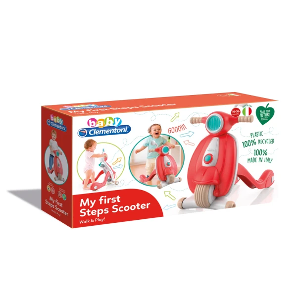 BABY CLEMENTONI PLAY FOR FUTURE BABY TODDLER TOY MY FIRST STEPS SCOOTER FOR 12-36 MONTHS