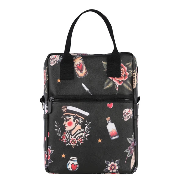 ESTIA HOME ART LUNCH BAG 7L - OLD SCHOOL INK