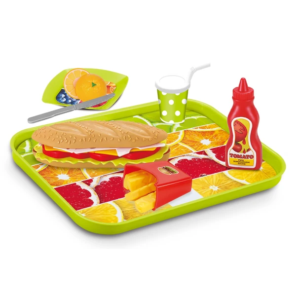 TRAY WITH SANDWITCH