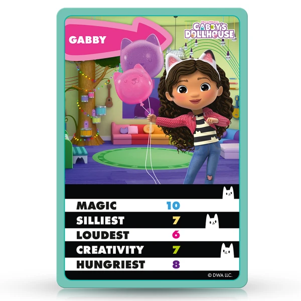 WINNING MOVES CARD GAME TOP TRUMPS JUNIORS - GABBY\'S DOLLHOUSE
