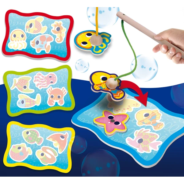 LISCIANI MONTESSORI BABY ΕΚΠΑΙΔΕΥΤΙΚΟ ΠΑΙΧΝΙΔΙ WOOD MAGNETIC FISH FUN