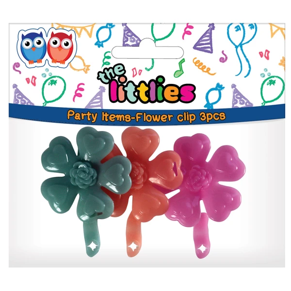 THE LITTLIES FLOWER CLIP 3 pcs GLOW IN THE DARK